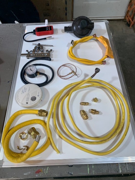 Matériel de vérification utilisé lors des inspections propane